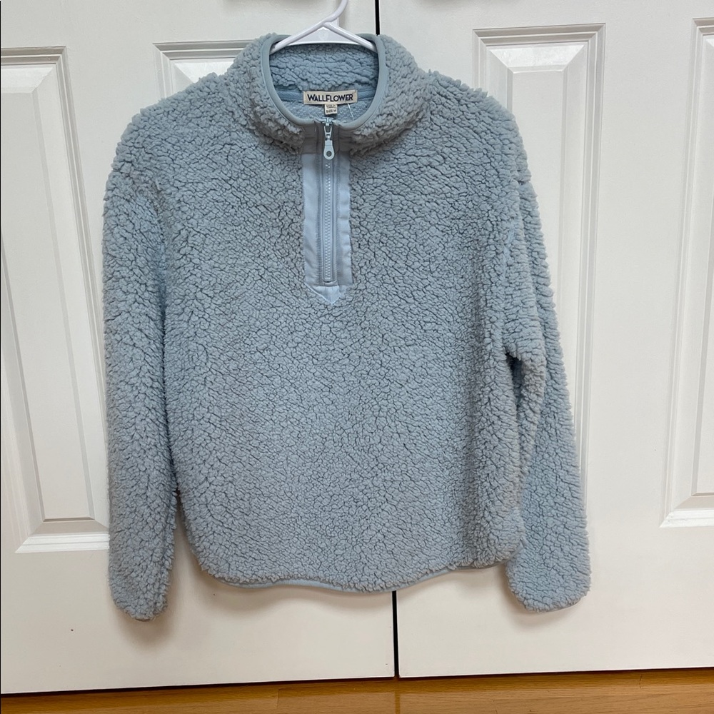Wallflower Light Blue Fleece Kids Pullover
